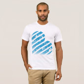 T-shirt Grand sur le bleu (Devant entier)