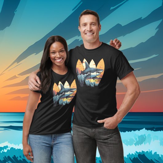 T-shirt Grand Surf de requin blanc