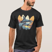 T-shirt Grand Surf de requin blanc (Devant)