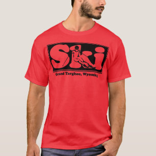 T-shirt Grand Targhee, Wyoming SKI Graphic pour skier votr