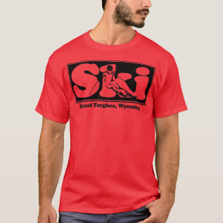 T-shirt Grand Targhee, Wyoming SKI Graphic pour skier votr