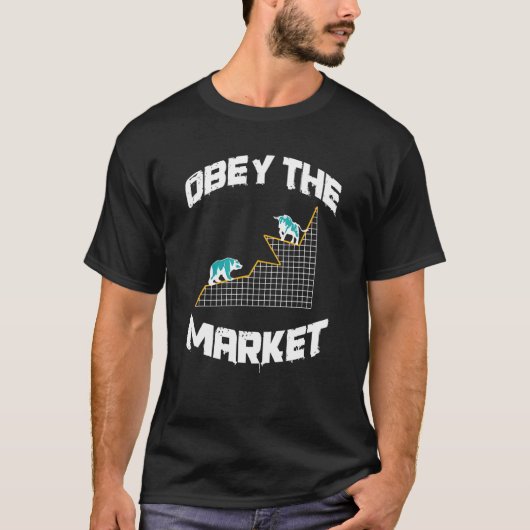 T-shirt Grand Taureau Et Ours Stock Échanges Design Hauss  (Devant)
