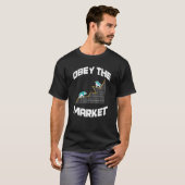 T-shirt Grand Taureau Et Ours Stock Échanges Design Hauss  (Devant entier)