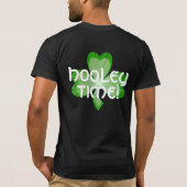 T-shirt Grand "temps de Hooley de shamrock !" dos de noir (Dos)