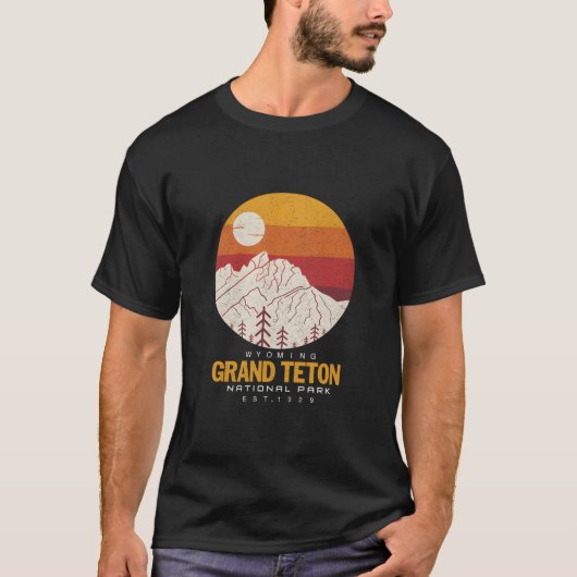 T-shirt Grand Teton National Park Vacances Nouveauté (Devant)