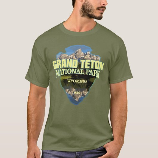 T-shirt Grand Teton NP (flèche) (Devant)