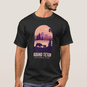 T-shirt Grand Tétons Wyoming Black Bears Grand Teton Natio