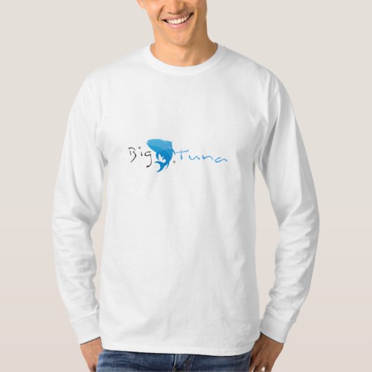 T-shirt Grand thon - longue douille blanche de base (Devant)