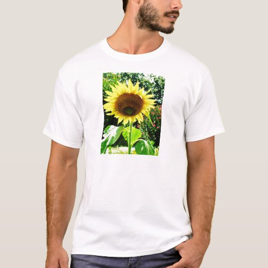 T-shirt Grand tournesol jaune (Devant)