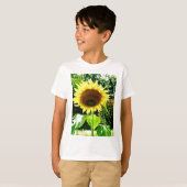 T-shirt Grand tournesol jaune (Devant entier)