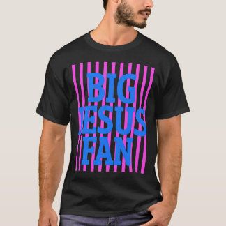 T-shirt Grand ventilateur de Jésus rayé prépa foi chrétien