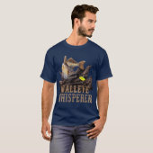 T-shirt Grand Walleye Avec Lure De Pêche Dessin Walleye (Devant entier)