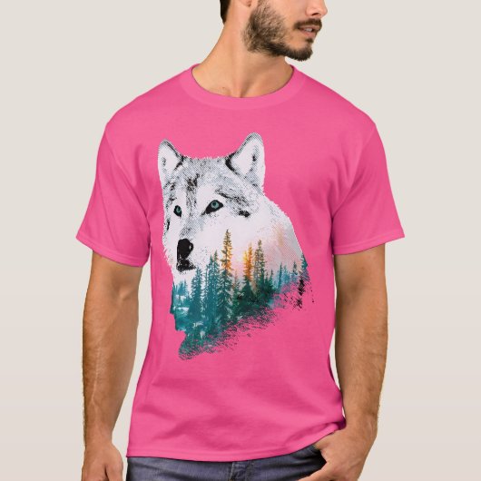 T-shirt Grand Wolf Motif (Devant)