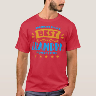 T-shirt Granddad Grampa 5 Etoiles Grand-père Meilleur Gran