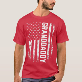 T-shirt Granddaddy Cadeau Amérique Drapeau Cadeau pour hom