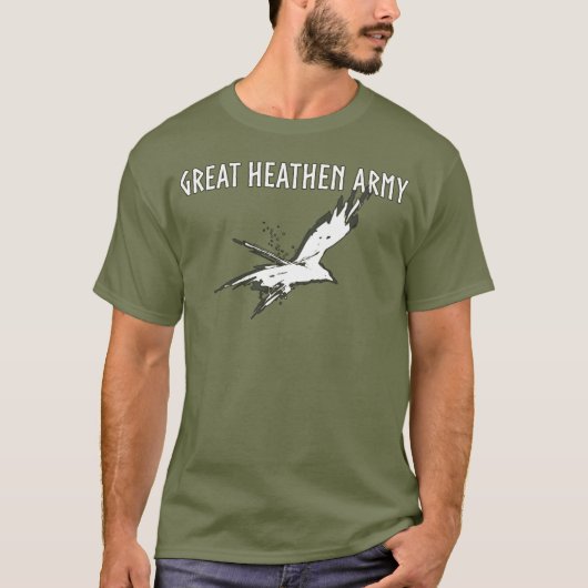 T-shirt Grande armée païenne | Raven volant (Devant)