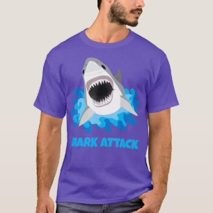 T-shirt Grande attaque de requin blanc amusant
