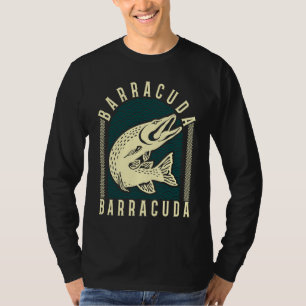T-shirt Grande Barracuda Cuda Pêche Faune Eau Salée Fi