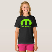 T-shirt GRANDE chaux verte M Mopar Automobilia classique T (Devant entier)