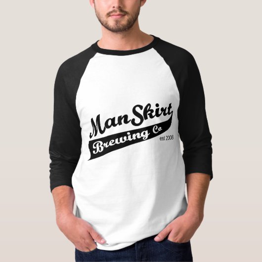 T-shirt Grande chemise de base-ball de bière (Devant)