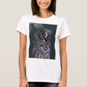 T-shirt Grande Chouette grise