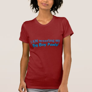 T-shirt Grande conception des textes de pantalon de garço