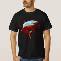 Grande conception graphique de requins blancs