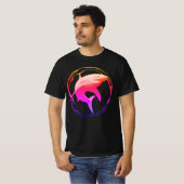 T-shirt Grande conception graphique de requins blancs (Devant entier)