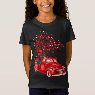 T-Shirt Grande Danse Riding Camion Rouge Saint-Valentin Pa