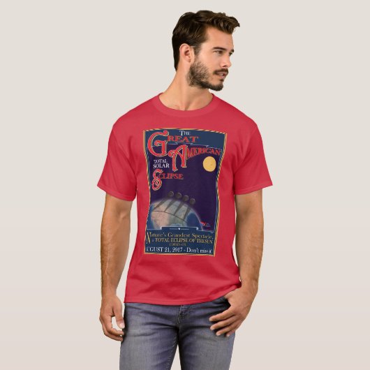 T-shirt Grande éclipse américaine 2017 (Devant entier)