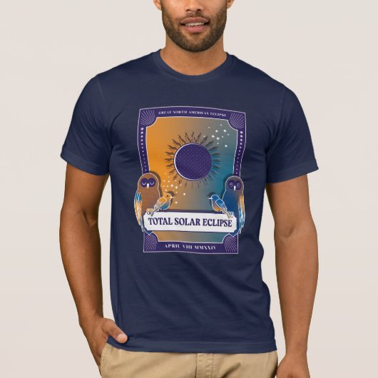 T-shirt Grande éclipse nord-américaine (Devant)