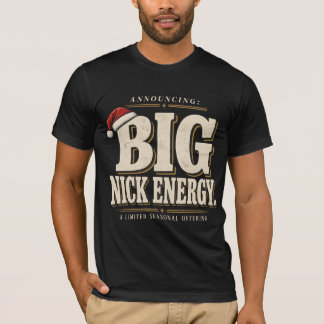T-shirt Grande énergie Nick drôle de Noël typographie vint