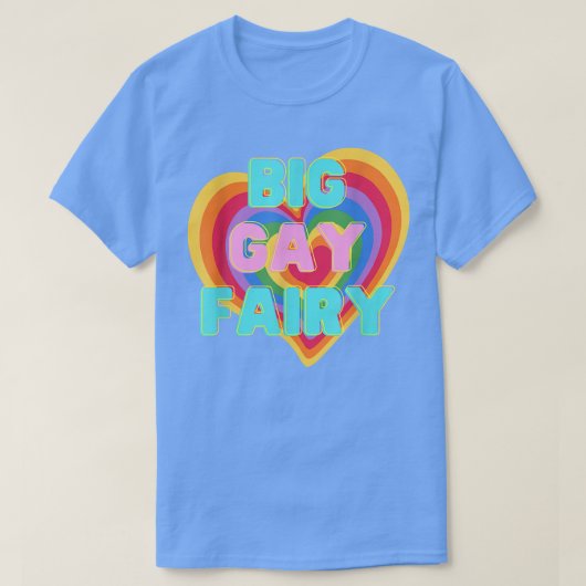 T-shirt Grande Fée Gay LGBTQ PRIDE ALLY Drapeau Arc-en-cie (Design devant)