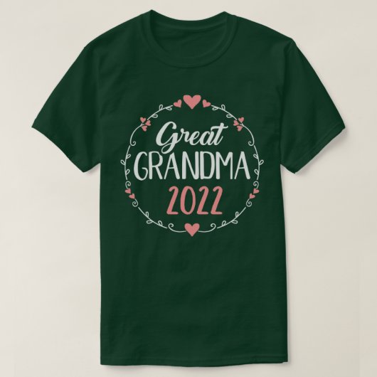 T-shirt Grande grand-mère 2022 pour faire-part de grossess (Design devant)