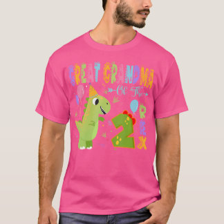 T-shirt Grande Grand-Mère Des Deux Rex 2E Anniversaire Din