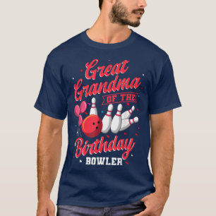T-shirt Grande Grand-Mère Du Bowler De L'Anniversaire Cele