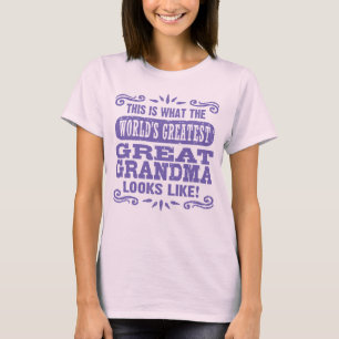 T-shirt Grande grand-mère du monde