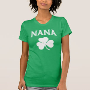T-shirt Grande-mère Shamrock irlandaise Nana