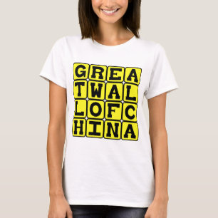 T-shirt Grande Muraille de Chine, Merveille du Monde