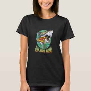 T-shirt Grande pizza de requin blanc