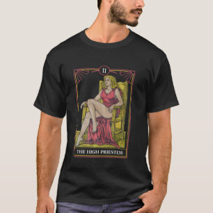 T-shirt Grande Prêtresse de Tarot Mystique Gothique Spirit