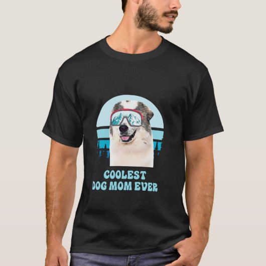 T-shirt Grande Pyrénées Ski hiver plus frais chien maman j (Devant)