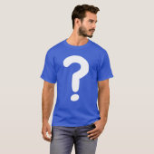 T-shirt Grande Question Mark Devine Qui Jouer Costume Chem (Devant entier)
