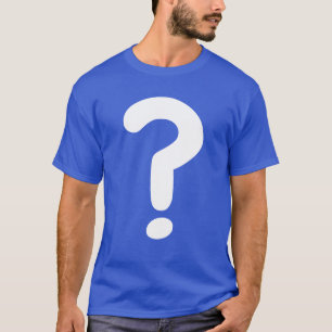 T-shirt Grande Question Mark Devine Qui Jouer Costume Chem