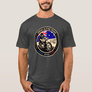 T-shirt Grande route alpine Australie moto vintage ven