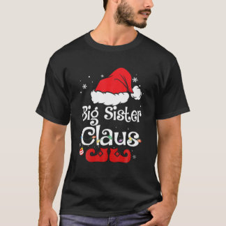 T-shirt Grande Sœur Claus Pyjama de Noël Famille Assortis