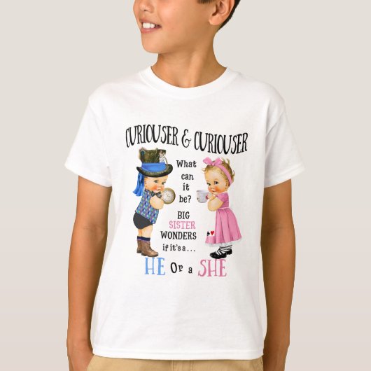 T-shirt Grande Soeur "Curiouser" (Devant)