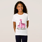 T-Shirt Grande soeur de girafe (Devant entier)