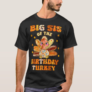 T-shirt Grande Sœur De L'arc De Dinde D'anniversaire Famil