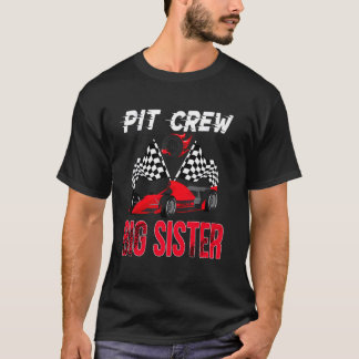 T-shirt Grande sœur de l'écurie de garage Voiture de cours